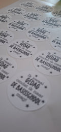 Ronde Stickers 4 cm – Volledig Gepersonaliseerd! 🎉