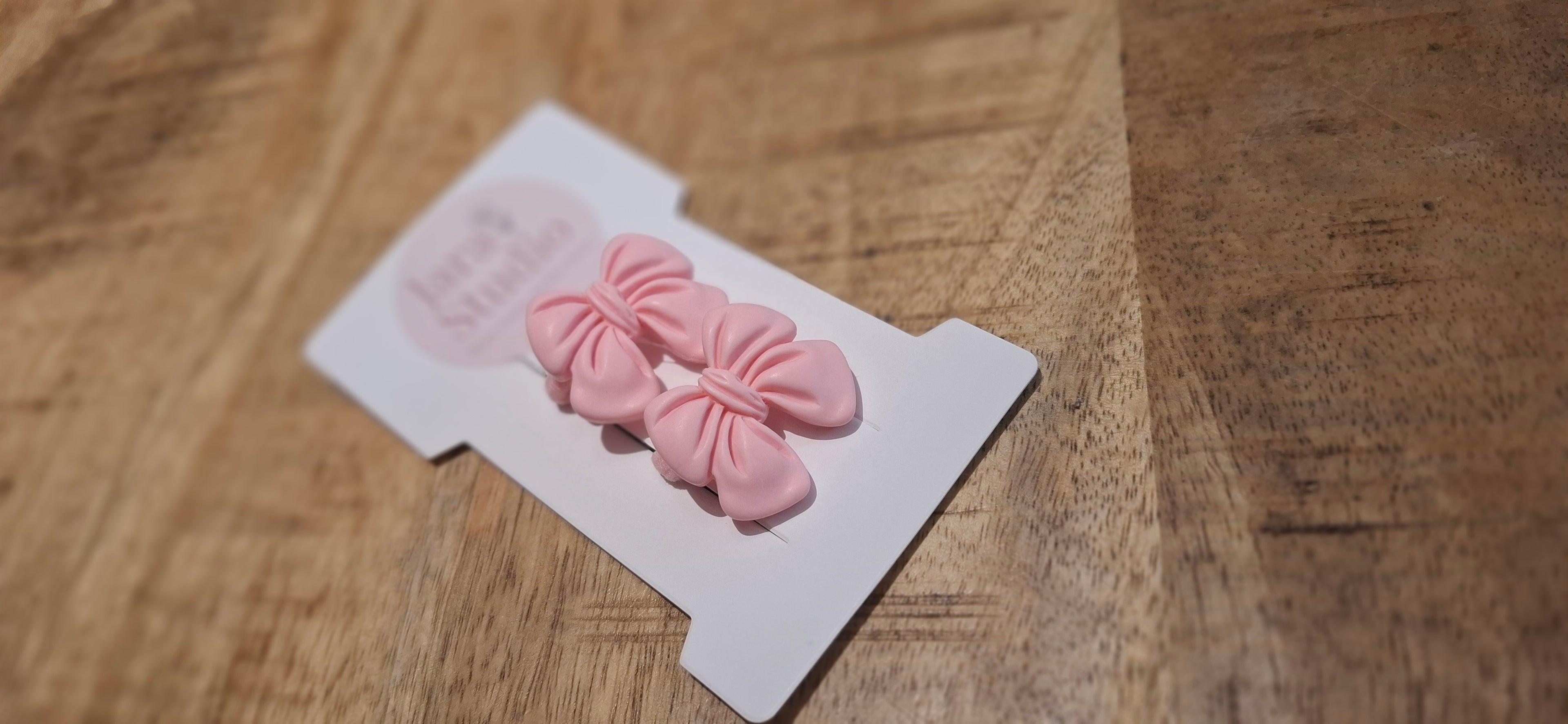 Elastiekje strik roze