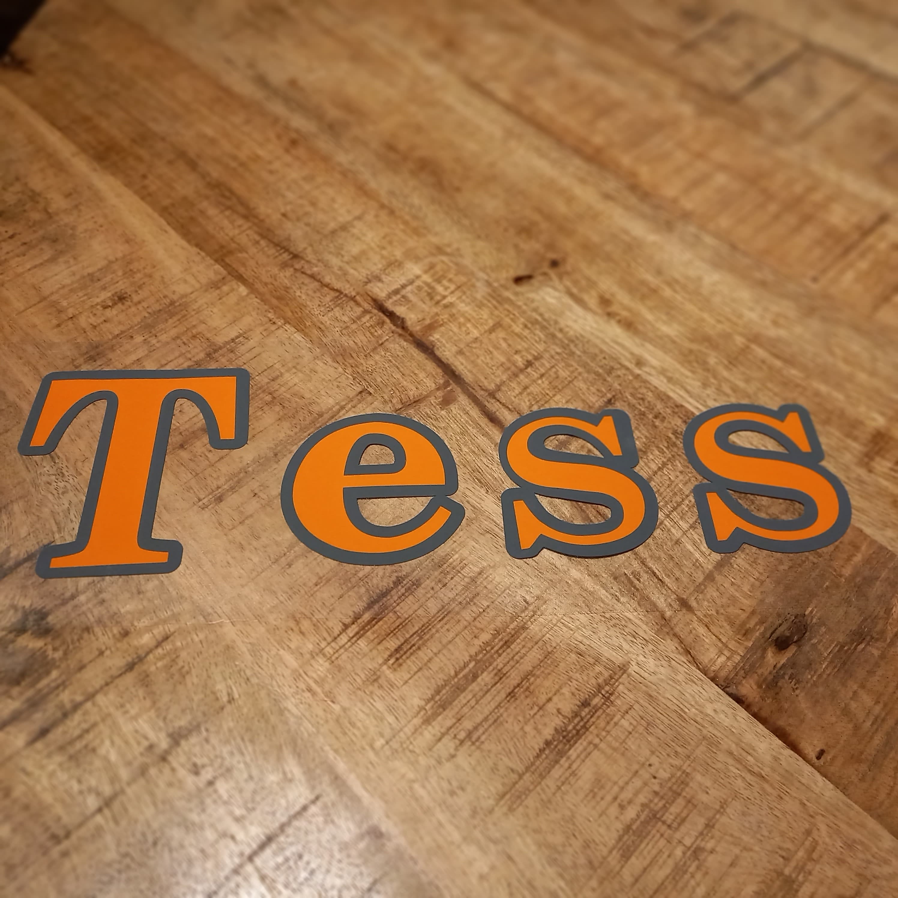 ✨ Gepersonaliseerde Naamsticker – Strak & Uniek!  twee kleuren✨